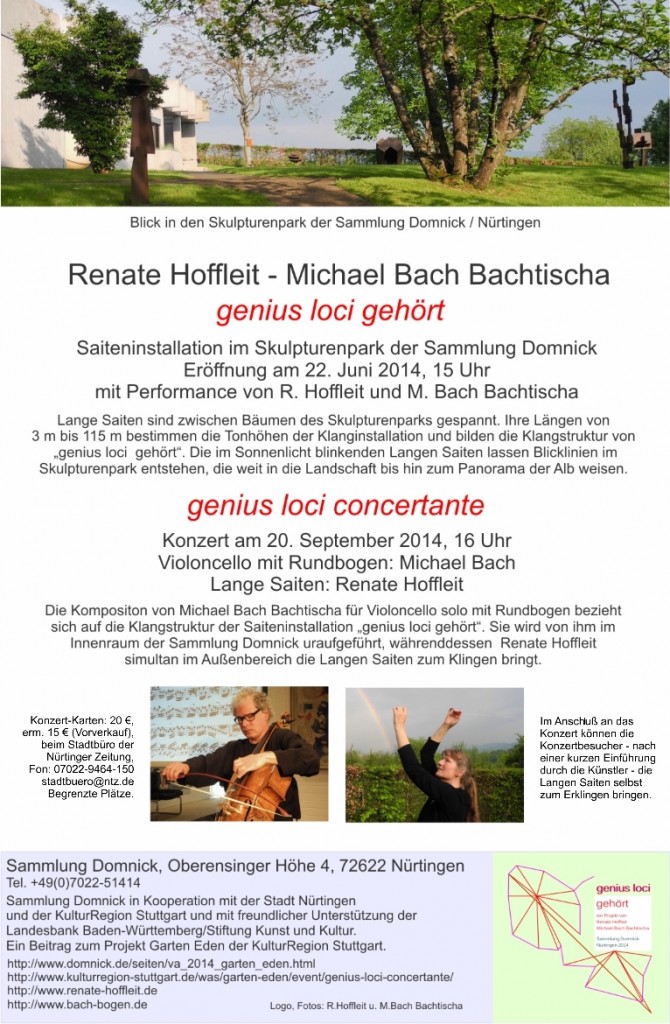 Flyer mit Konzert-Text -